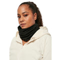 Black - Back - Build Your Brand Tube Organic Cotton Scarf