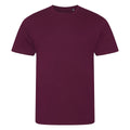 Burgundy - Front - Awdis Mens Cascade Ecologie Organic T-Shirt