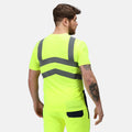 Yellow-Navy - Lifestyle - Regatta Mens Pro Hi-Vis Short-Sleeved T-Shirt