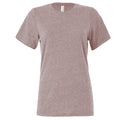 Heather Pink Gravel - Front - Bella + Canvas Womens-Ladies Heather T-Shirt