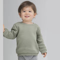 Soft Olive - Back - Babybugz Baby Essential Sweatshirt