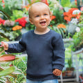 Navy - Back - Babybugz Baby Essential Sweatshirt