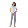 White-Grey - Back - Towel City Womens-Ladies Pyjama Set