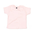 Powder Pink - Front - Babybugz Baby T-Shirt