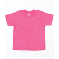 Fuchsia - Front - Babybugz Baby T-Shirt