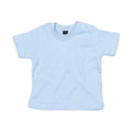 Dusty Blue - Front - Babybugz Baby T-Shirt