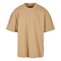 Union Beige - Front - Build Your Brand Mens Plain Ultra Heavyweight T-Shirt