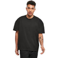 Black - Lifestyle - Build Your Brand Mens Plain Ultra Heavyweight T-Shirt