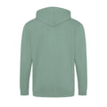 Dusty Green - Back - Awdis Mens Full Zip Hoodie