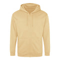 Desert Sand - Front - Awdis Mens Full Zip Hoodie