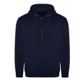 Navy - Front - PRO RTX Mens Full Zip Hoodie