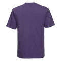 Purple - Back - Russell Mens Classic Ringspun Cotton T-Shirt