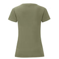 Classic Olive - Back - Fruit of the Loom Womens-Ladies Iconic T-Shirt