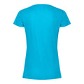 Azure Blue - Back - Fruit of the Loom Womens-Ladies Iconic T-Shirt