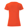 Flame - Back - Fruit of the Loom Womens-Ladies Iconic T-Shirt