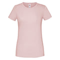 Powder Rose - Front - Fruit of the Loom Womens-Ladies Iconic T-Shirt