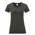 Light Graphite - Front - Fruit of the Loom Womens-Ladies Iconic T-Shirt