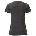 Light Graphite - Back - Fruit of the Loom Womens-Ladies Iconic T-Shirt