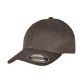 Dark Grey - Front - Yupoong Unisex Adult Flexfit Organic Cotton Baseball Cap