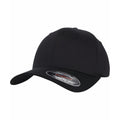 Dark Navy - Front - Yupoong Unisex Adult Flexfit Organic Cotton Baseball Cap