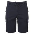 Navy - Front - Wombat Mens Drawstring Cargo Shorts