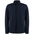 Navy - Front - Kustom Kit Mens Superwash 60°C Tailored Long-Sleeved Shirt