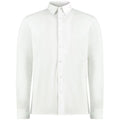 White - Front - Kustom Kit Mens Superwash 60°C Tailored Long-Sleeved Shirt