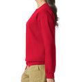 Red - Side - Gildan Unisex Adult Softstyle Fleece Midweight Sweatshirt