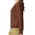 Cocoa - Side - Gildan Unisex Adult Softstyle Fleece Midweight Sweatshirt