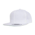 White - Front - Flexfit Childrens-Kids Pro-style Twill Snapback Cap