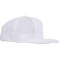 White - Side - Flexfit Childrens-Kids Pro-style Twill Snapback Cap