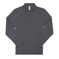 Dark Grey - Front - B&C Mens My Long-Sleeved Polo Shirt