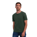 Bottle Green - Side - Russell Mens Organic T-Shirt