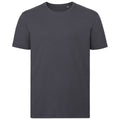 Convoy Grey - Front - Russell Mens Organic T-Shirt