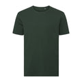 Bottle Green - Front - Russell Mens Organic T-Shirt