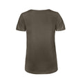 Khaki - Back - B&C Womens-Ladies Inspire Organic Cotton V Neck T-Shirt