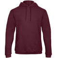 Burgundy - Front - B&C Unisex Adult ID.203 50-50 Hoodie