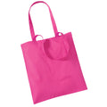 Fuchsia - Front - Westford Mill Bag For Life Long Handle Tote Bag