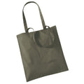 Olive Green - Front - Westford Mill Bag For Life Long Handle Tote Bag