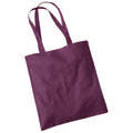 Plum - Front - Westford Mill Bag For Life Long Handle Tote Bag