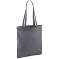 Graphite Grey - Front - Westford Mill Bag For Life Long Handle Tote Bag