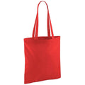 Bright Red - Back - Westford Mill Bag For Life Long Handle Tote Bag