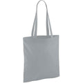 Pure Grey - Front - Westford Mill Bag For Life Long Handle Tote Bag