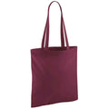 Burgundy - Back - Westford Mill Bag For Life Long Handle Tote Bag