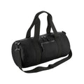 Black - Front - Bagbase Barrel Recycled Duffle Bag