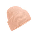 Peach - Front - Beechfield Unisex Adult Classic Deep Cuffed Beanie