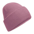 Dusty Purple - Front - Beechfield Unisex Adult Classic Deep Cuffed Beanie