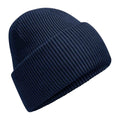 French Navy - Front - Beechfield Unisex Adult Classic Deep Cuffed Beanie