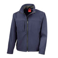 Navy - Front - Result Mens Classic Soft Shell Jacket