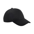 Black - Front - Beechfield Unisex Adult Ultimate 6 Panel Cap